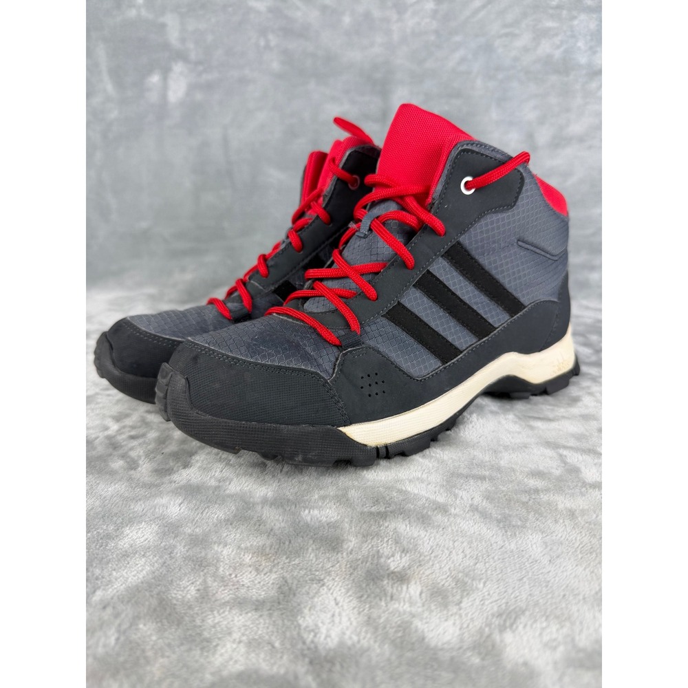 Adidas Terrex AX2R Hiking Boots Mens 6 Grey Black Red Good Mid Top Trail AQ4137